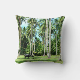 Peaceful afternoon under the palm trees kissen