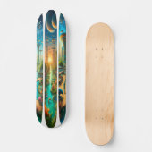 Peaceful Alien Civilization Skateboard (Vorderseite)