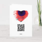 Peaceful Angel Feiertagskarte (Rückseite)