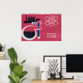 Peaceful Atom Chemistry - Matchbox Print Poster (Heimbüro)