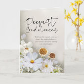 Peaceful Blossoms Sympathy Card Karte (Gelbe Blume)