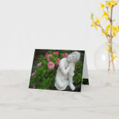 Peaceful Buddha Blank Card Karte (Gelbe Blume)