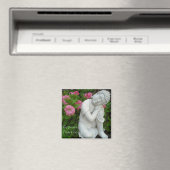 Peaceful Buddha Garden Magnet – Be Peace Zen Decor (In Situ (Geschirrspüler))