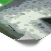 Peaceful Buddha Meditation Poster – Centered Zen A (Ecke)