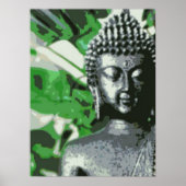 Peaceful Buddha Meditation Poster – Close-Up Zen (Vorne)