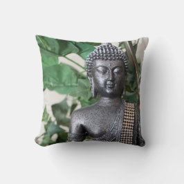 Peaceful Buddha Meditation Throw Pillow Zen Decor Kissen