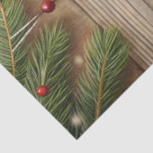 Peaceful Christmas bells decoupage paper red green Seidenpapier (Ausschnitt)