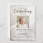 Peaceful Dove Celebration of Life Photo, Funeral Einladung (Vorderseite)