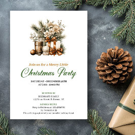 Peaceful Earthy Colors Christmas Gift Invitation Einladung