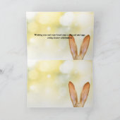 Peaceful Easter Spring Meadow Bunny & Egg Basket Karte (Innenseite)