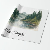Peaceful Forest Gift Wrap Geschenkpapier (Ungerollt)