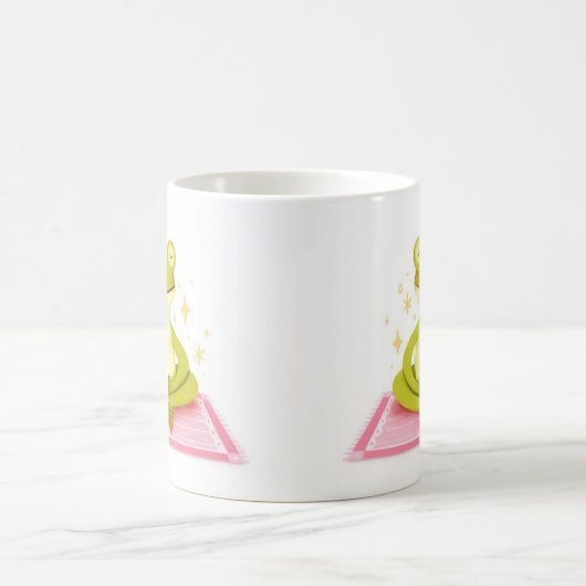 Peaceful Frog – Kind_Ones Whimsical Calm Mug Kaffeetasse (Mittel)