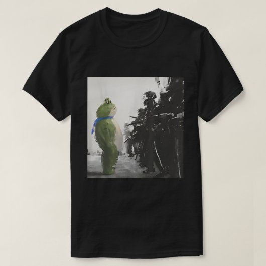 Peaceful Frog Protest Art Tee (Design vorne)