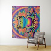 Peaceful Froggy Vibes for Your Space Wandteppich (Beispiel)