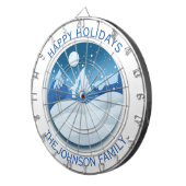 Peaceful Frosted Landscape Custom Dartscheibe (Vorderseite rechts)