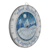 Peaceful Frosted Landscape Custom Dartscheibe (Vorderseite Links)