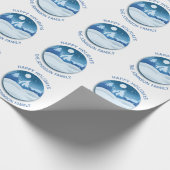 Peaceful Frosted Landscape Custom Geschenkpapier (Ecke)