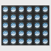 Peaceful Frosted Landscape Custom Geschenkpapier (Flach)