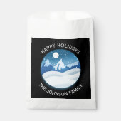 Peaceful Frosted Landscape Custom Geschenktütchen (Vorderseite)