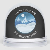 Peaceful Frosted Landscape Custom Schneekugeln (Vorderseite)