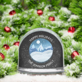 Peaceful Frosted Landscape Custom Schneekugeln (Weihnachten)