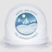 Peaceful Frosted Landscape Custom Schneekugeln (Vorderseite)