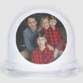 Peaceful Frosted Landscape Custom Schneekugeln (Rückseite)