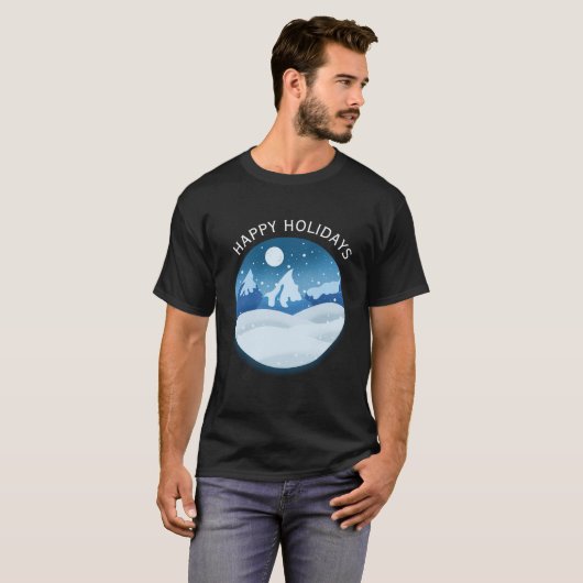 Peaceful Frosted Landscape Custom T-Shirt (Vorne ganz)