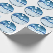 Peaceful Frosted Landscape Geschenkpapier (Ecke)
