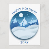 Peaceful Frosted Landscape  Postkarte (Vorderseite)