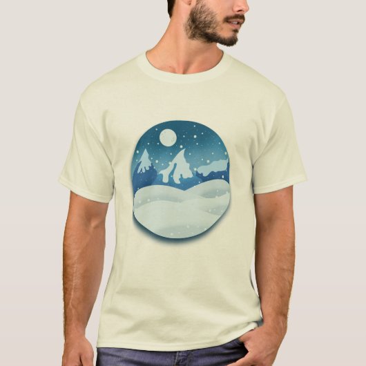 Peaceful Frosted Landscape T-Shirt (Vorderseite)