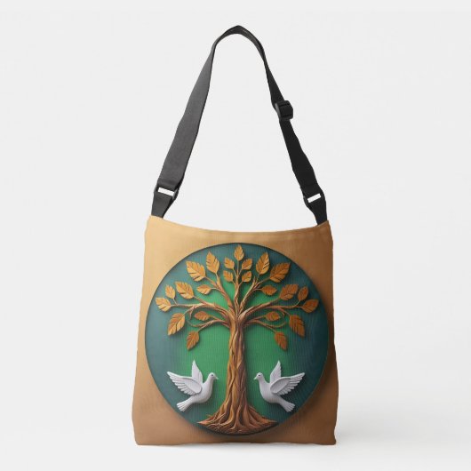 Peaceful Grove Tote Tragetaschen Mit Langen Trägern (Vorderseite)