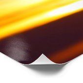 Peaceful Heart Sunset Glossy Poster (Ecke)