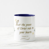 Peaceful Hearts Mug Colossians 3:15 Tasse (Zentrum)
