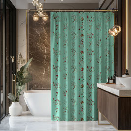 Peaceful Holiday Curtain Retro Pastel Bathroom Duschvorhang