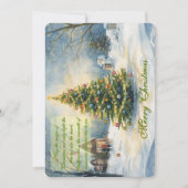 Peaceful Holiday Scenery & Festive Charm Dankeskarte (Vorderseite)