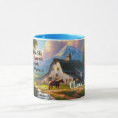 Peaceful Horse Countryside Mug Tasse (Zentrum)