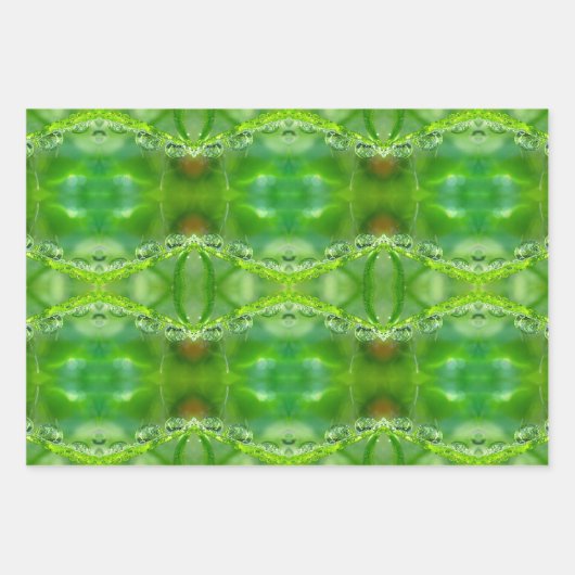 Peaceful, Iridescent, Nature Mosaic Geschenkpapier Set (Vorderseite 2)