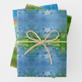 Peaceful, Iridescent, Nature Mosaic Geschenkpapier Set (Beispiel)