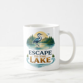 Peaceful Lake Life Graphic Tee Kaffeetasse