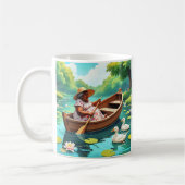 Peaceful Lake Ride with Ducks Kaffeetasse (Links)