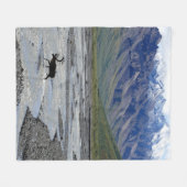 PEACEFUL LANDSCAPE WITH REINDEER FLEECEDECKE (Vorderseite (Horizontal))