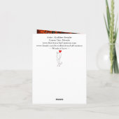 Peaceful Landscape with Words of Loss Sympathy Karte (Rückseite)