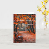 Peaceful Landscape with Words of Loss Sympathy Karte (Gelbe Blume)