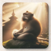 Peaceful Monkey Beverage Coaster Getränkeuntersetzer (Vorderseite)