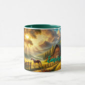 Peaceful Morning Custom Horse Mug  Tasse (Zentrum)