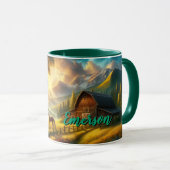 Peaceful Morning Custom Horse Mug Tasse (VorderseiteRechts)