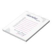 Peaceful Morning Routine Checklist Art Notizblock (Rotiert)