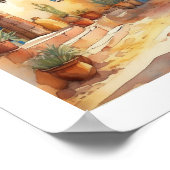 Peaceful morocco Art Print Poster (Ecke)