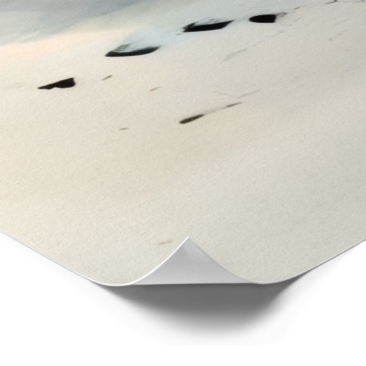 Peaceful Mountain Castle Poster (Ecke)